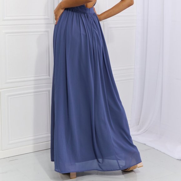 OneTheLand Captivating Muse Open Crossback Maxi Dress - Picture 12 of 12
